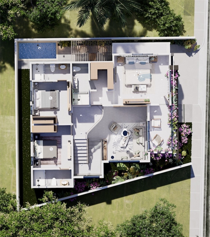 casas - Venta de casa moderna con piscina en la autopista de san Isidro prado oriental 4
