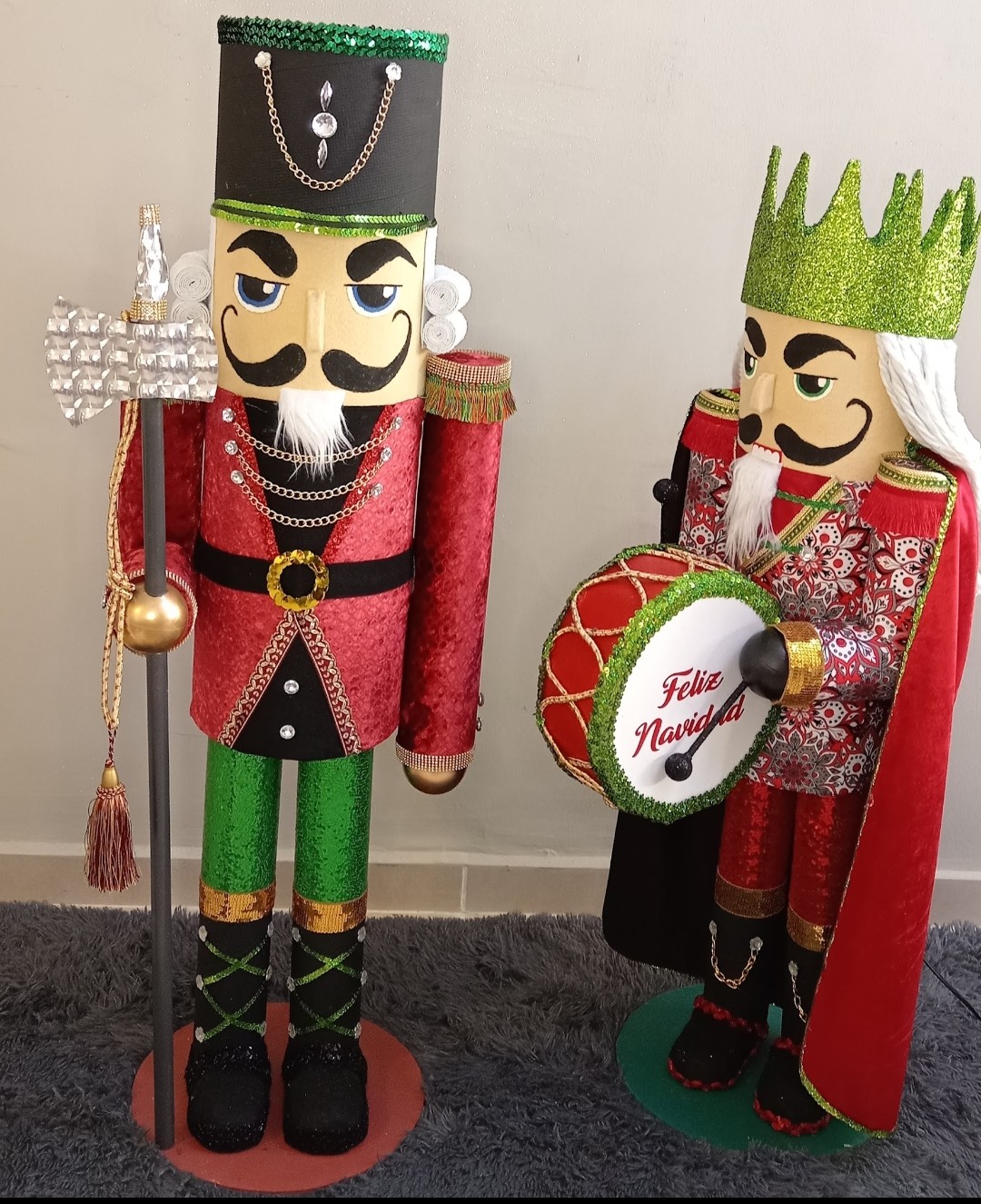 decoración y accesorios - Cascanueces y tambores en precio de pre-venta navideña 2025, aprovecha.  2