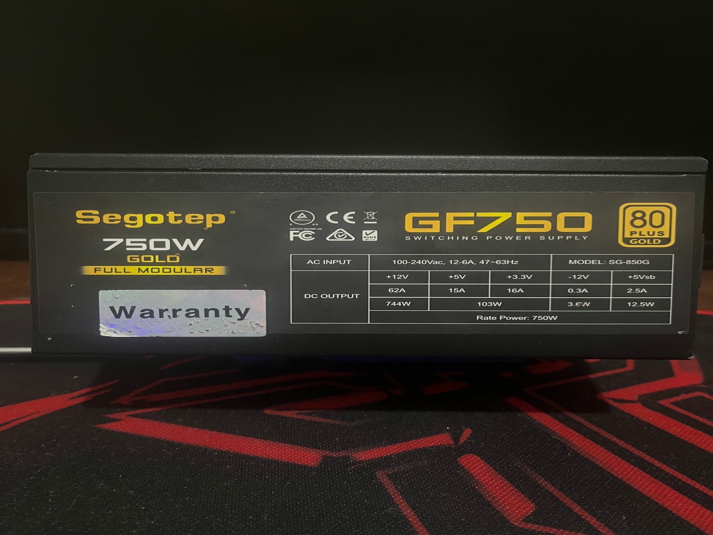 computadoras y laptops - 🔌 Power Supply Segotep 750W 80 Plus Gold – Potencia y Eficiencia Garantizada 💥 3