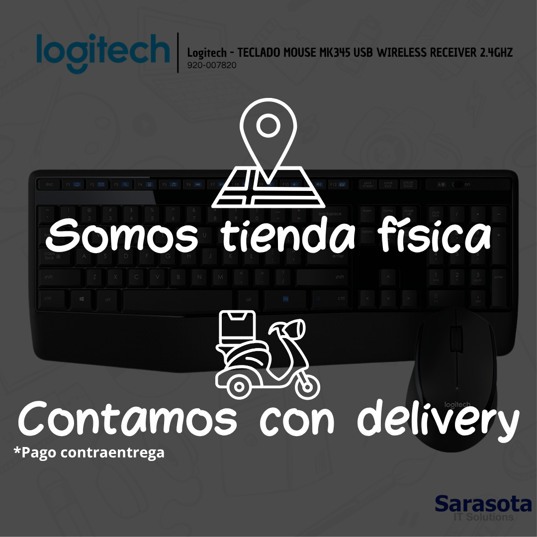 accesorios para electronica - Logitech - TECLADO MOUSE MK345 USB WIRELESS 1