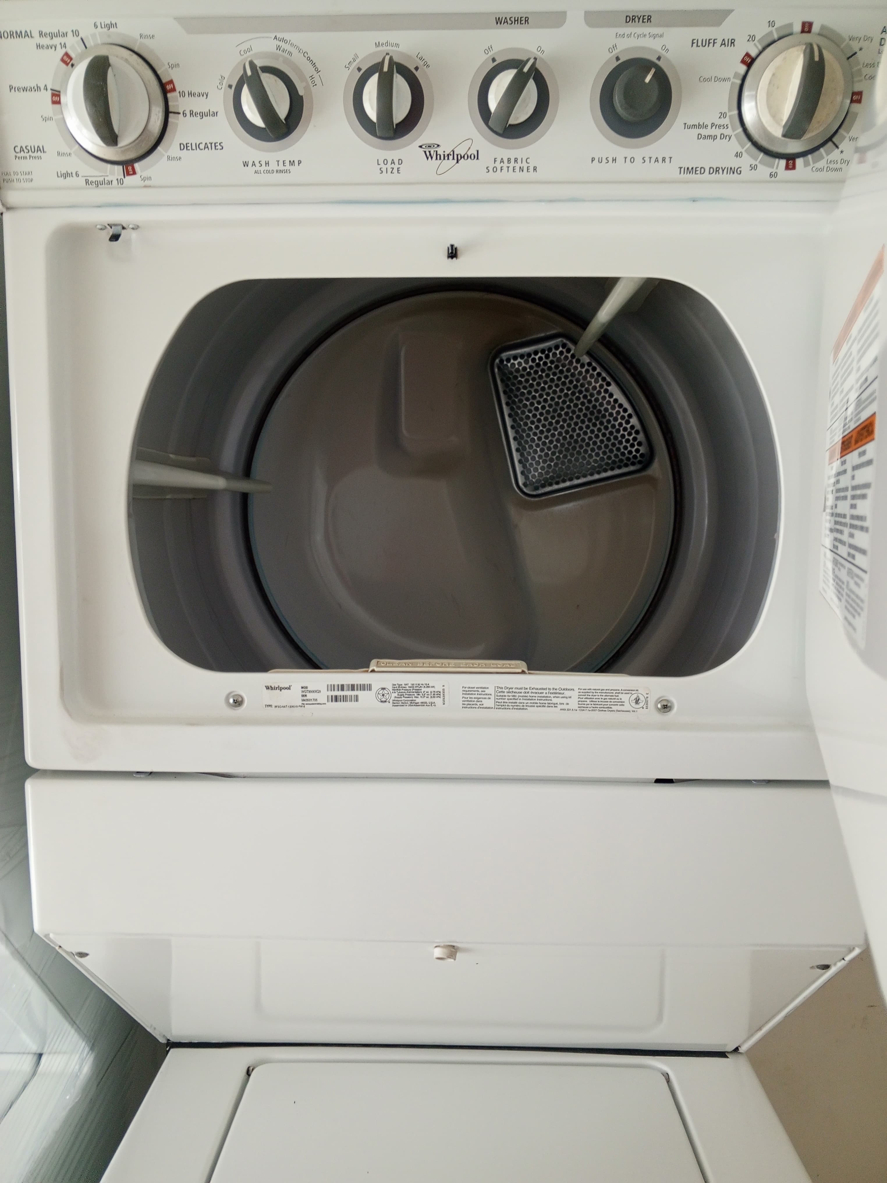 electrodomesticos - Lavadora Tipo torre (Whirpool) a gas

 5