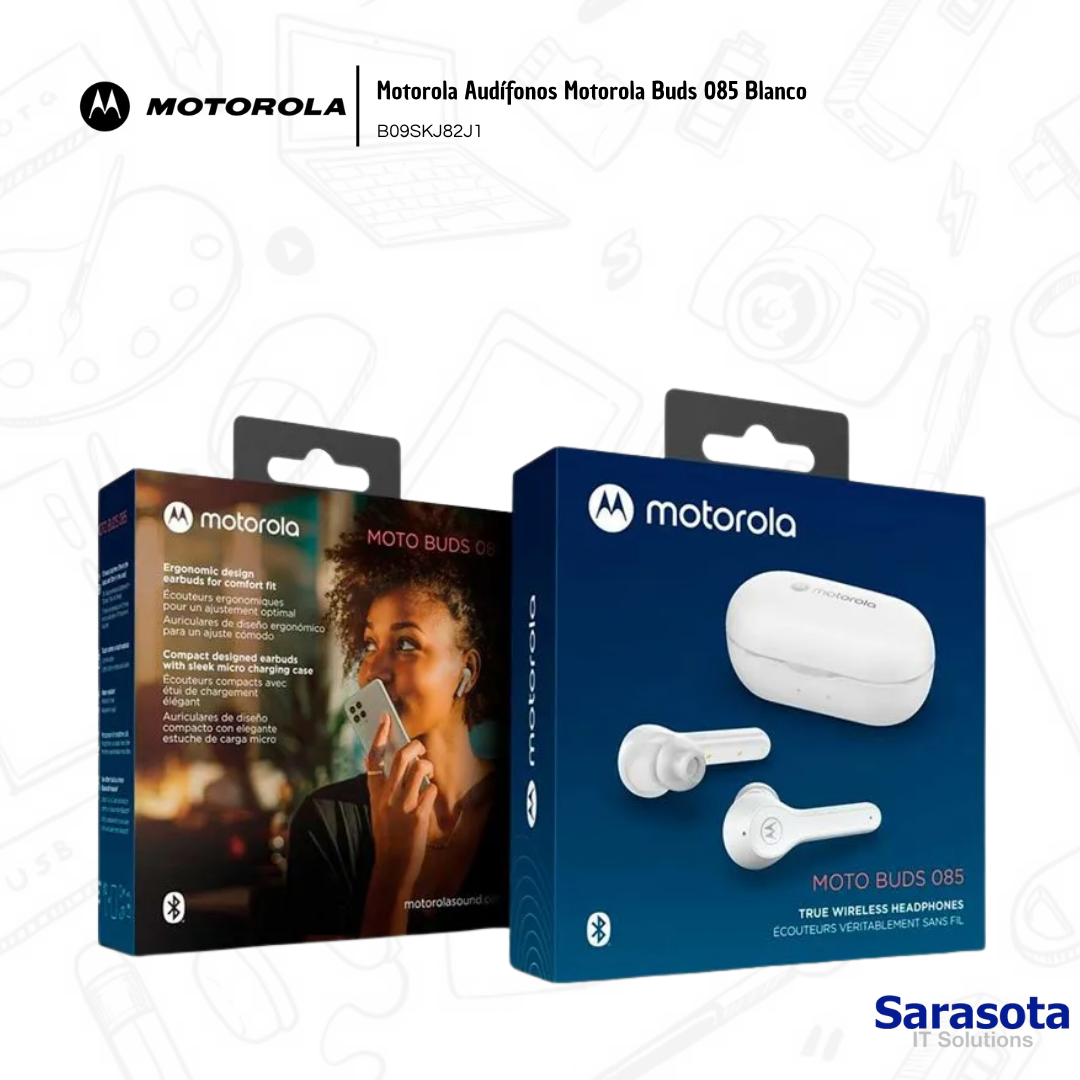 camaras y audio - Motorola Audífonos Motorola Buds 085 Blanco B09SKJ 2