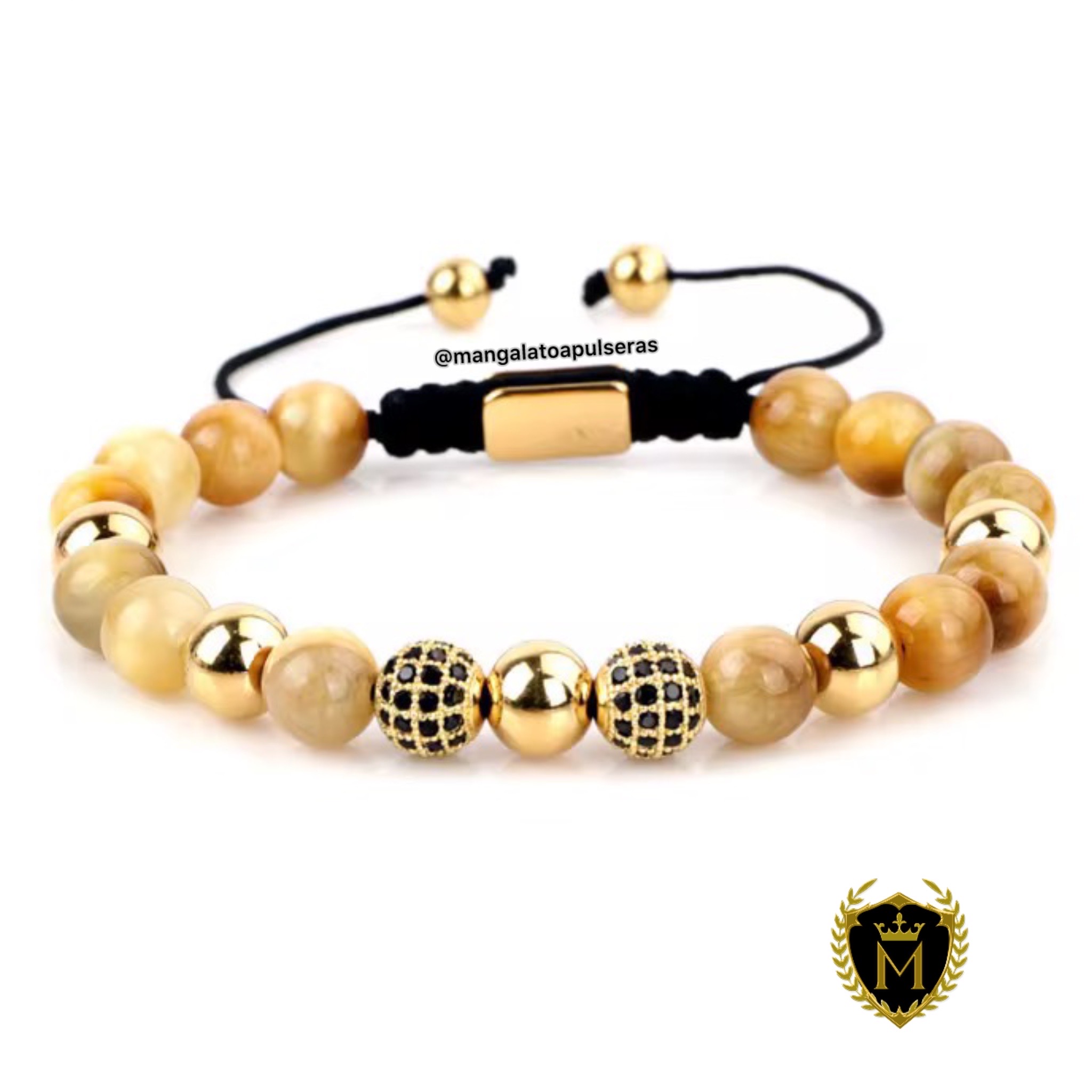 joyas, relojes y accesorios - pulseras en ojo de tigre  3