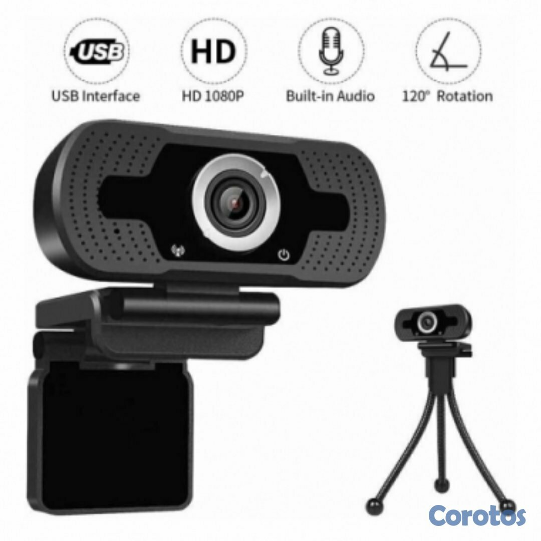 computadoras y laptops - CAMARA WEB LOOSAFE FULL HD 1080P, USB, NEGRO CON TRIPOIDE (LS-F36-1080P (XM)), 