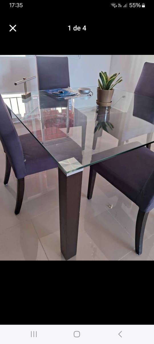 muebles y colchones - Comedor de 4 u 8 sillas adquirido en Ilumel 0