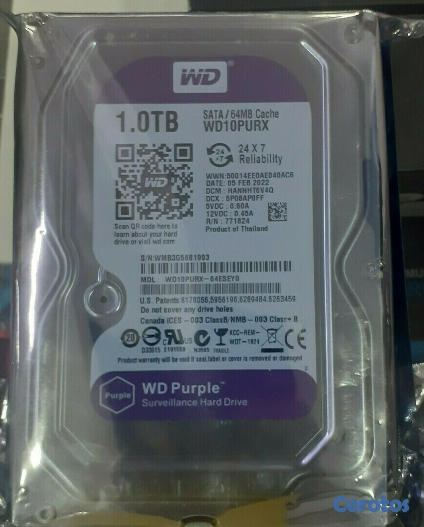 accesorios para electronica - Disco duro morado de 1 TB - 3.5 1tb 2