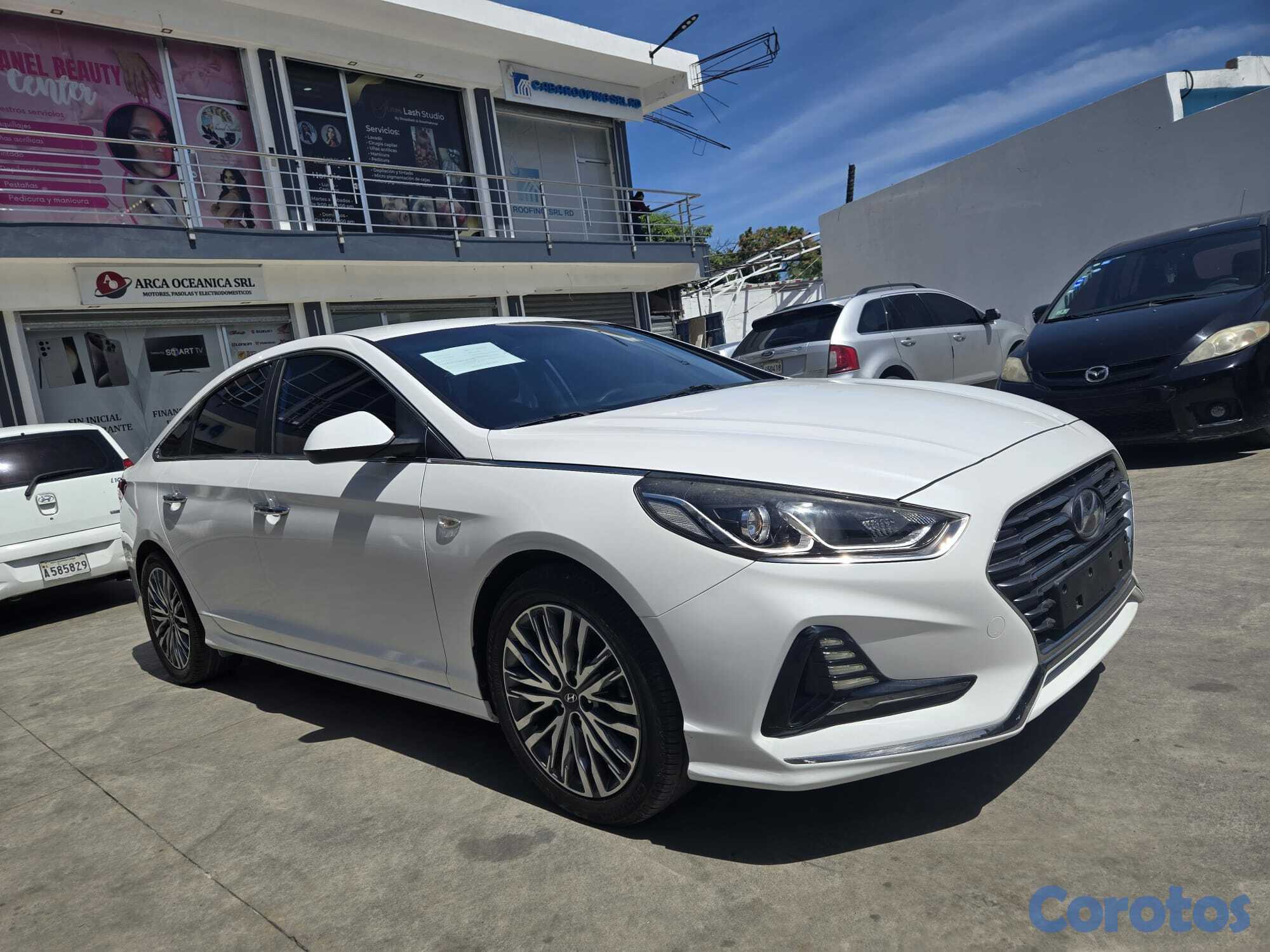 carros - HYUNDAI SONATA NEW RISE 2018 BLANCO GASOLINA 2
