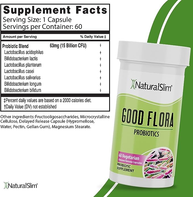 Salud y Equipamiento Médico - Naturalslim Good Flora Suplemento Probióticos 60 Cápsulas 1
