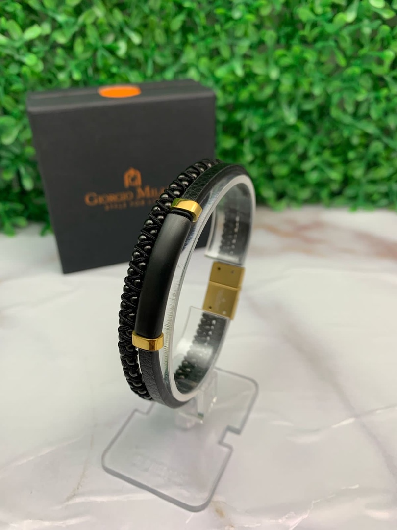 joyas, relojes y accesorios - Pulseras él piel para hombres Giorgio milano  4