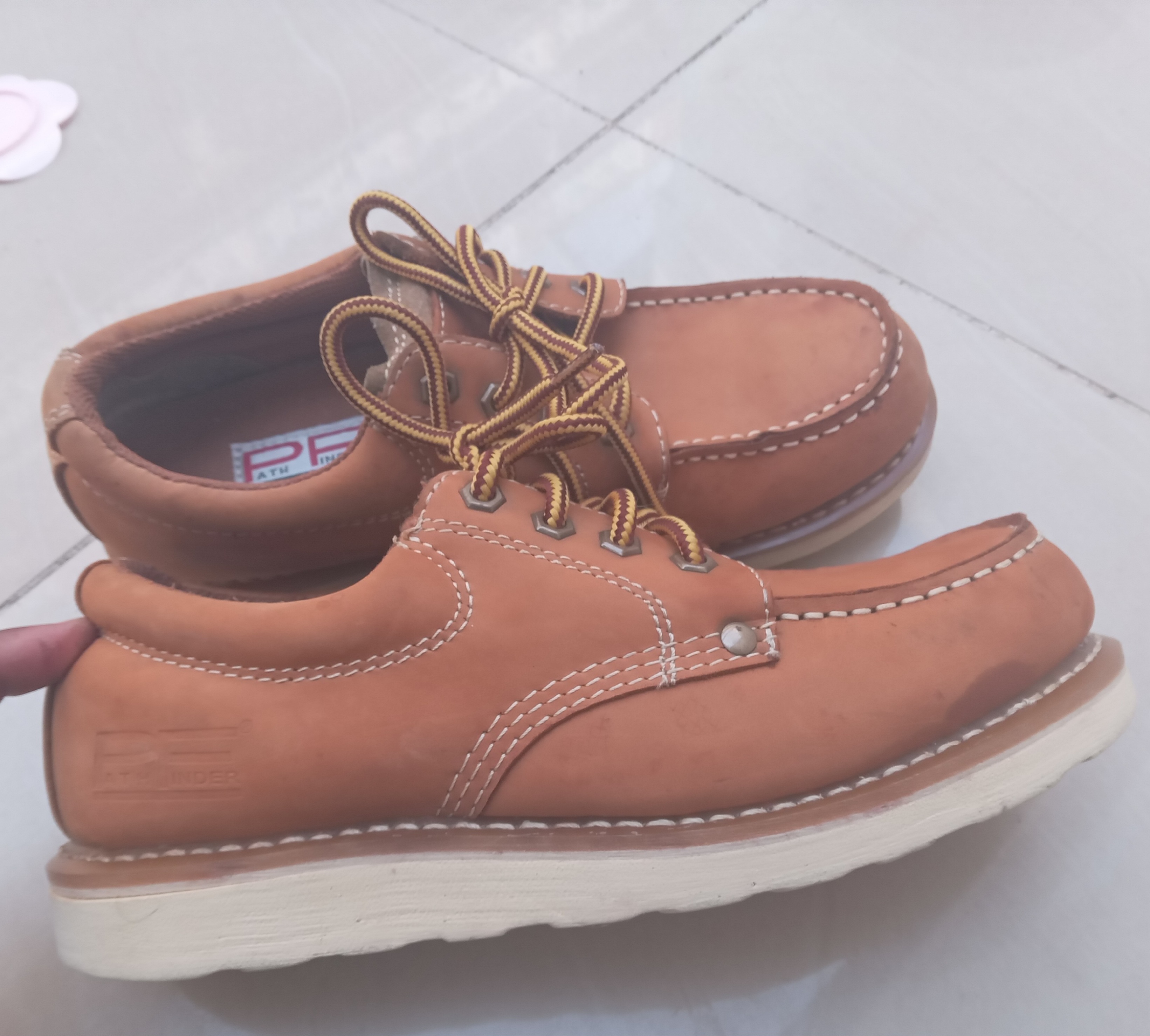zapatos para hombre - Hermoso botines el cuero amarillo size 8 1