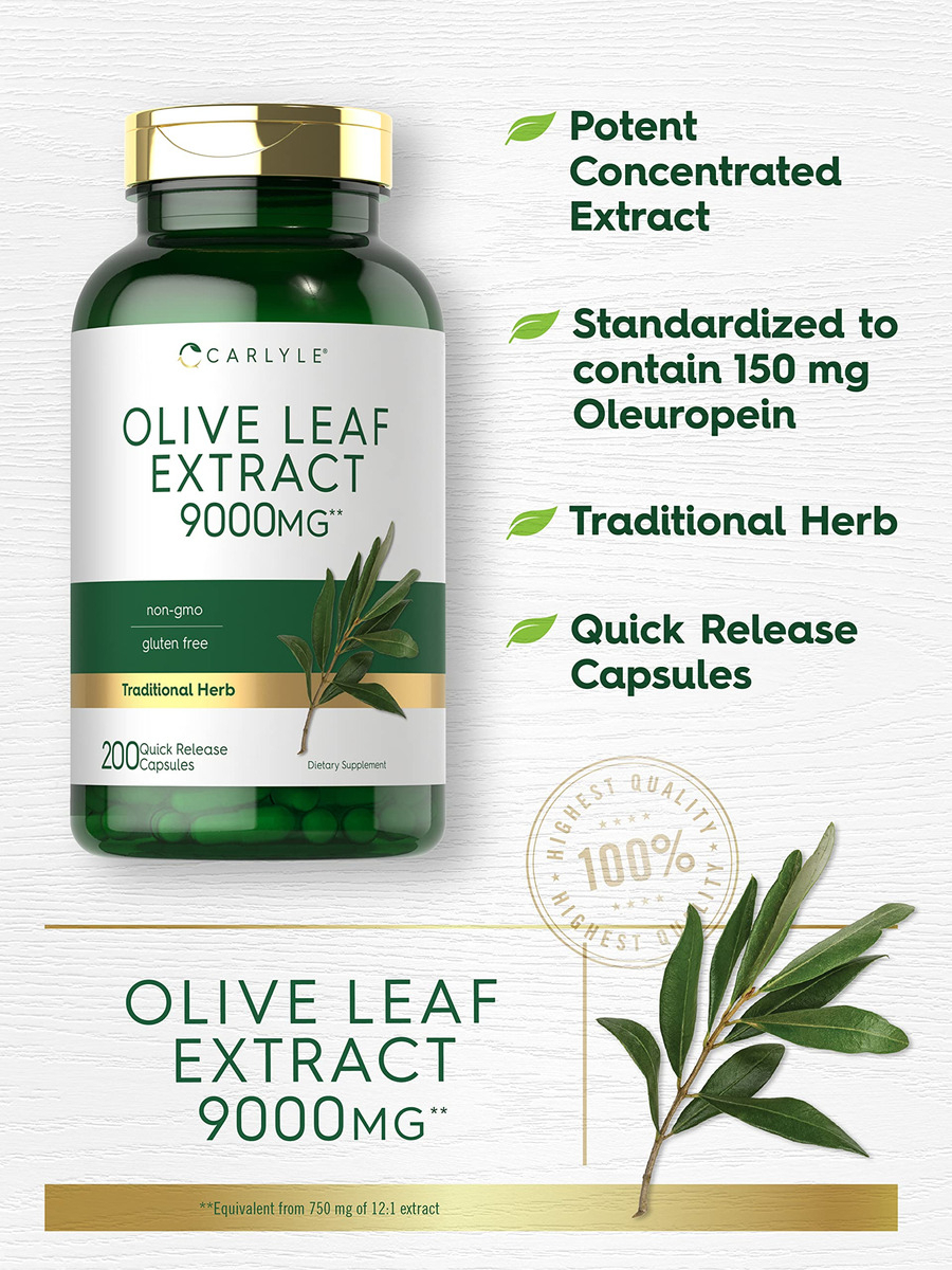 Salud y Equipamiento Médico - Capsulas De Extracto De Hoja De Olivo | 9000mg 2