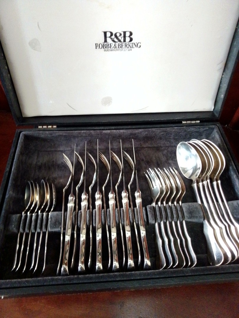cocina - Juego de Cubiertos Plata  Robbe&Berking 1874 , 30 piezas  3