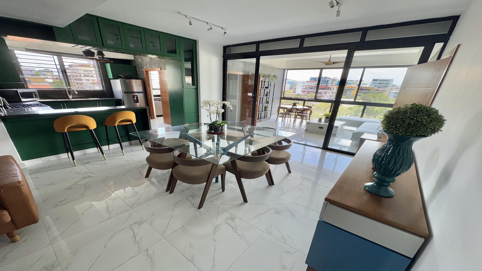 apartamentos - Apartamento Amueblado en Mirador Sur 4