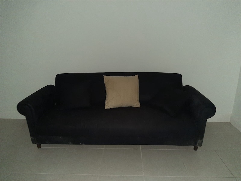 muebles y colchones - Sofa azul marino  0