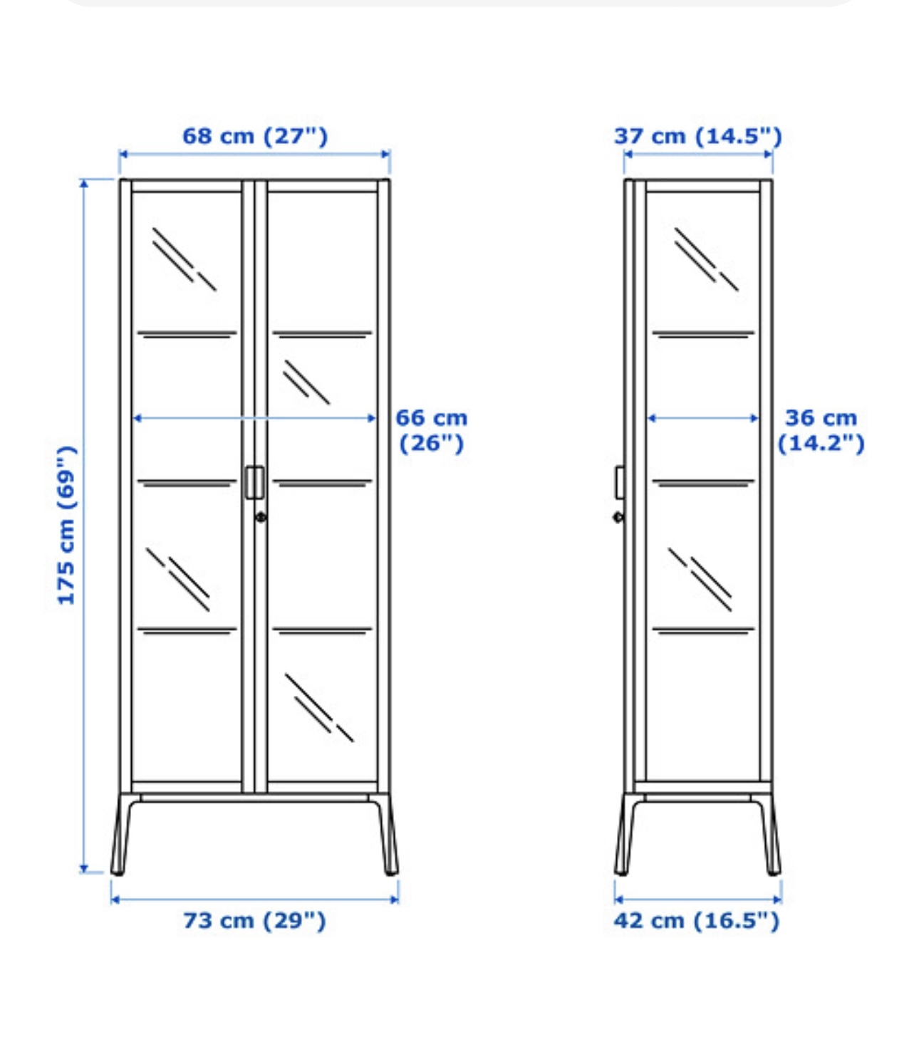 articulos de oficina - Vitrina Ikea
