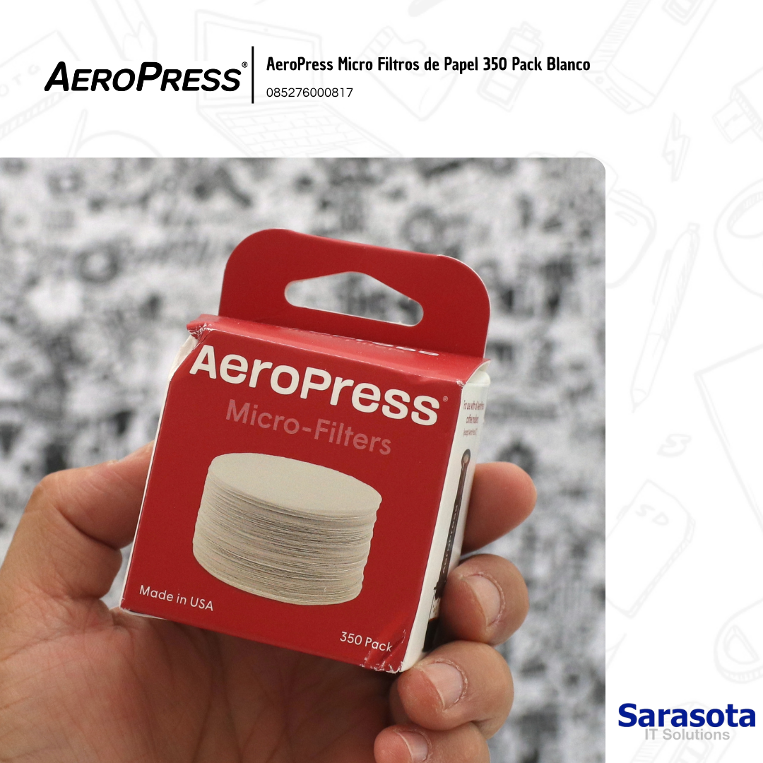 accesorios para electronica - AeroPress Micro Filtros de Papel 350 Pack Blanco 1