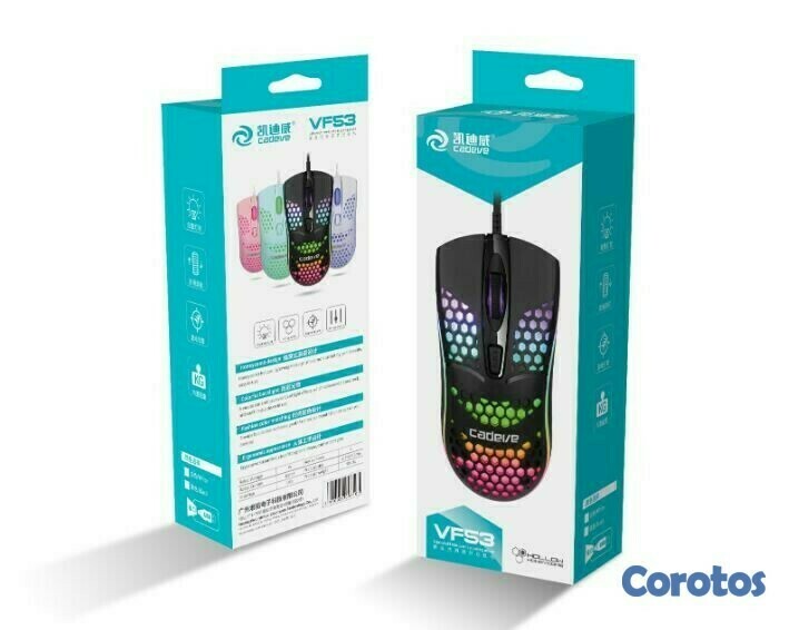 otros electronicos - Mouse gamer RGB VF53 3