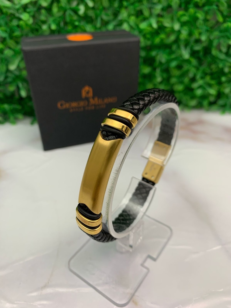 joyas, relojes y accesorios - Pulseras él piel para hombres Giorgio milano  5