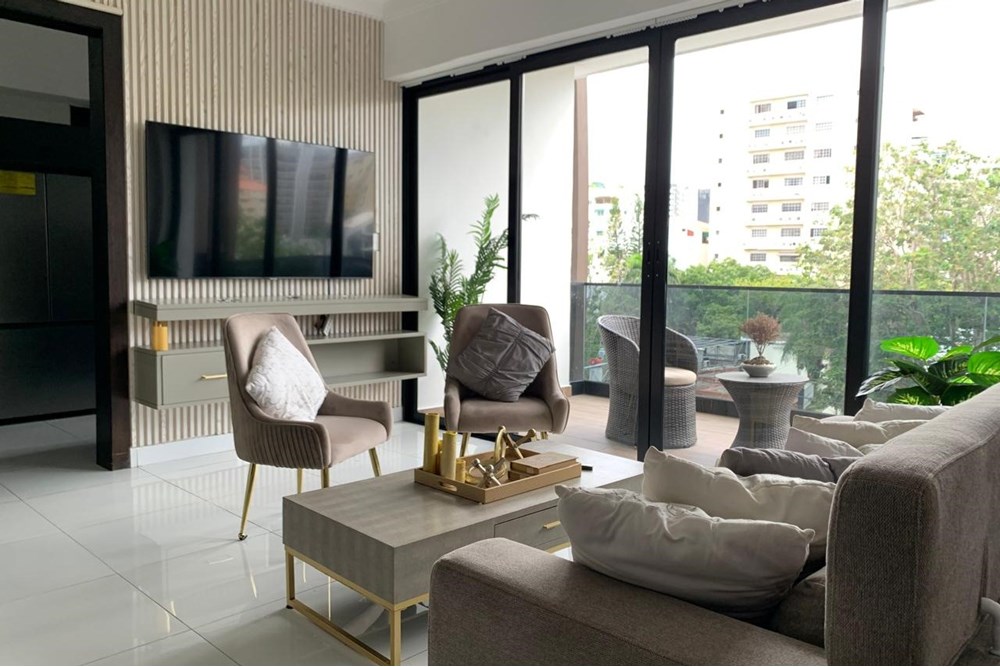 apartamentos - Apartamento amueblado en alquiler en Bella vista 