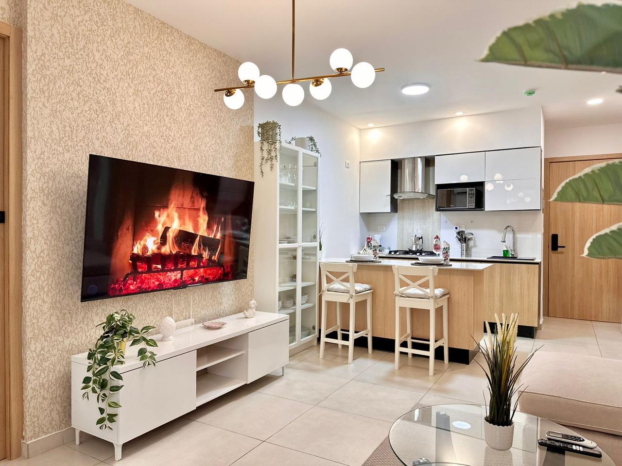 apartamentos - Rento apartamento detrás Ikea amueblado moderno 