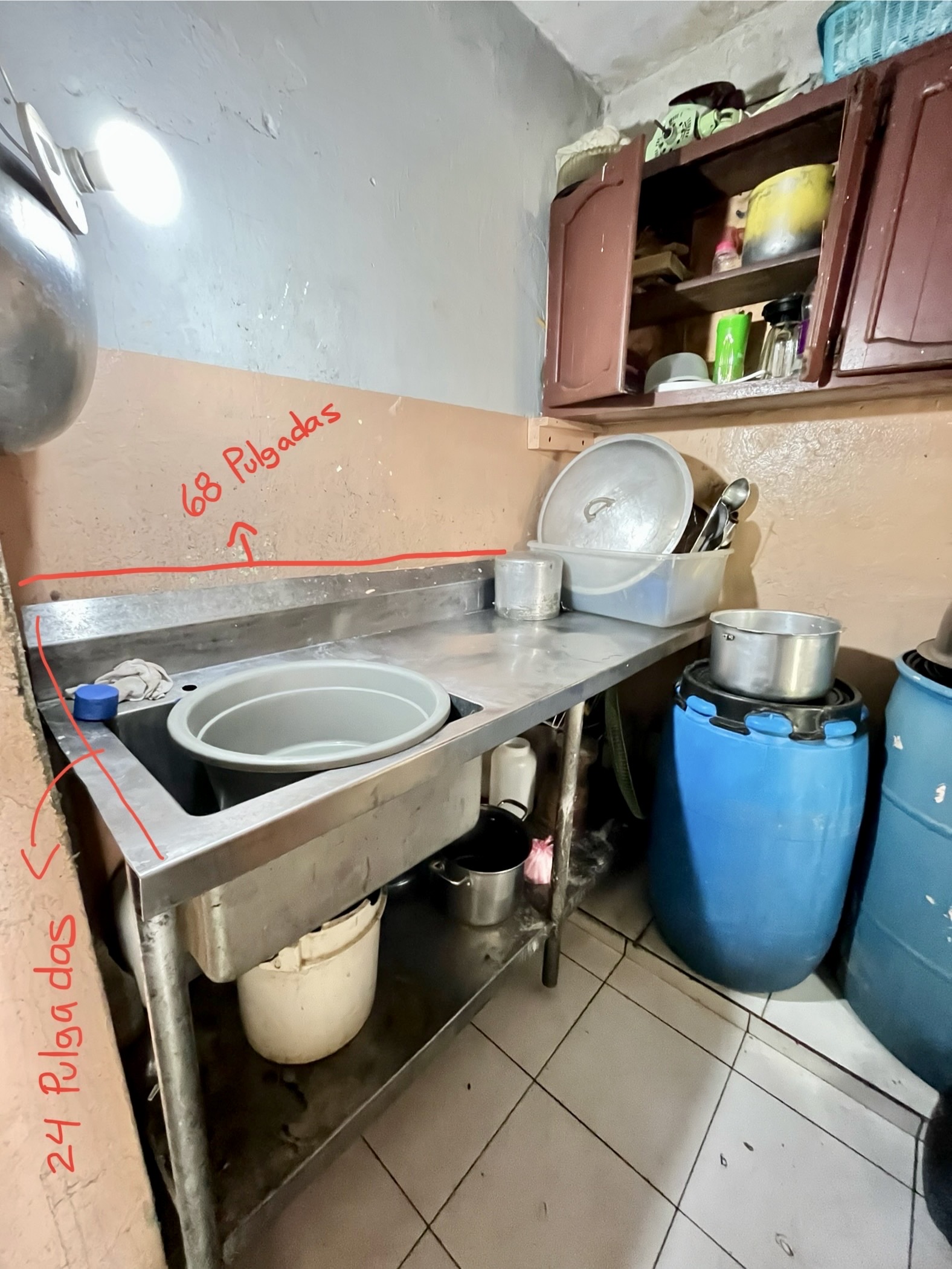 cocina - Fregadero de Acero Inoxidable – Excelente Estado