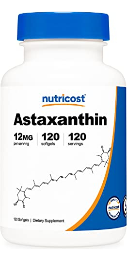 Salud y Equipamiento Médico - Astaxantina 12mg 120 Cap Nutricost