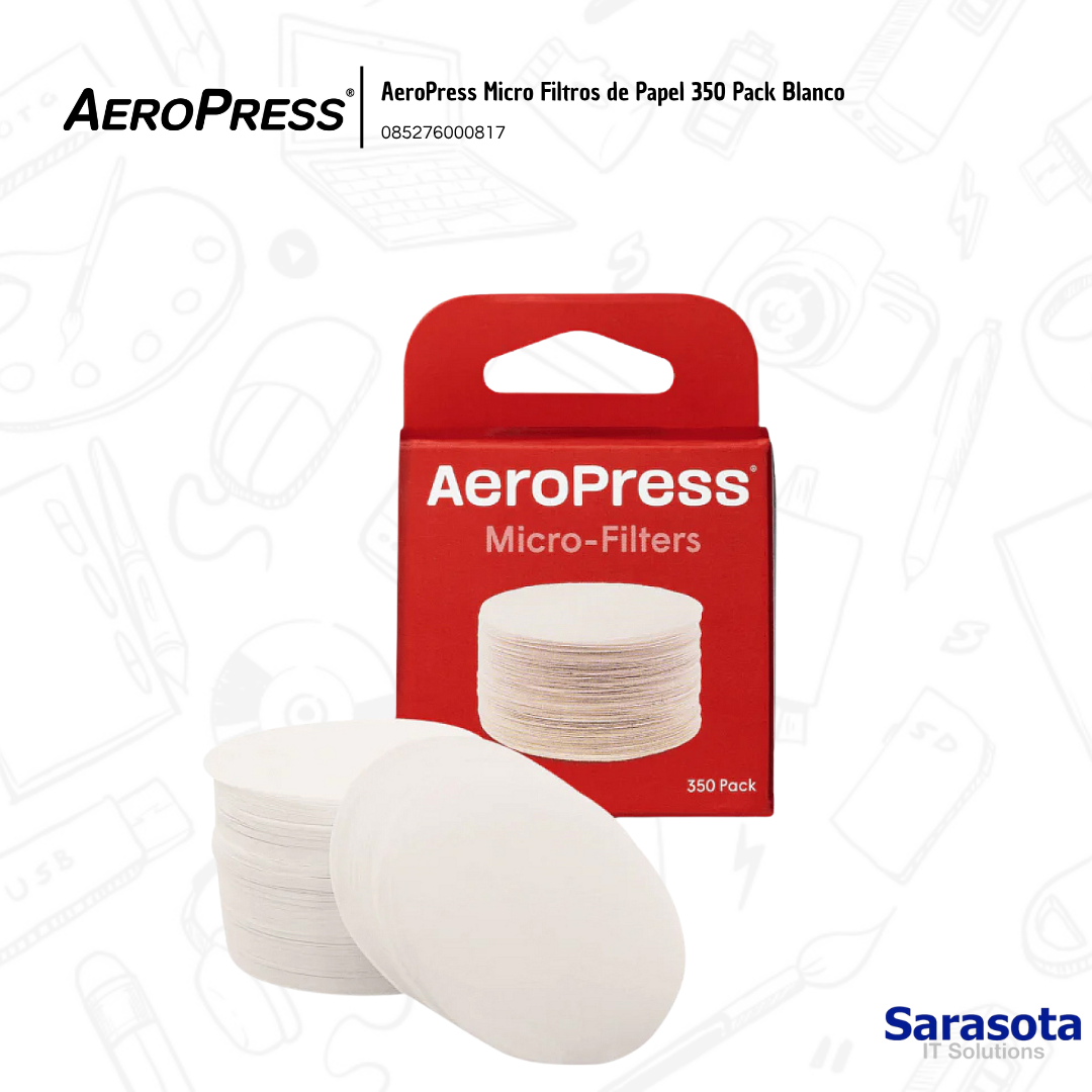 accesorios para electronica - AeroPress Micro Filtros de Papel 350 Pack Blanco 1