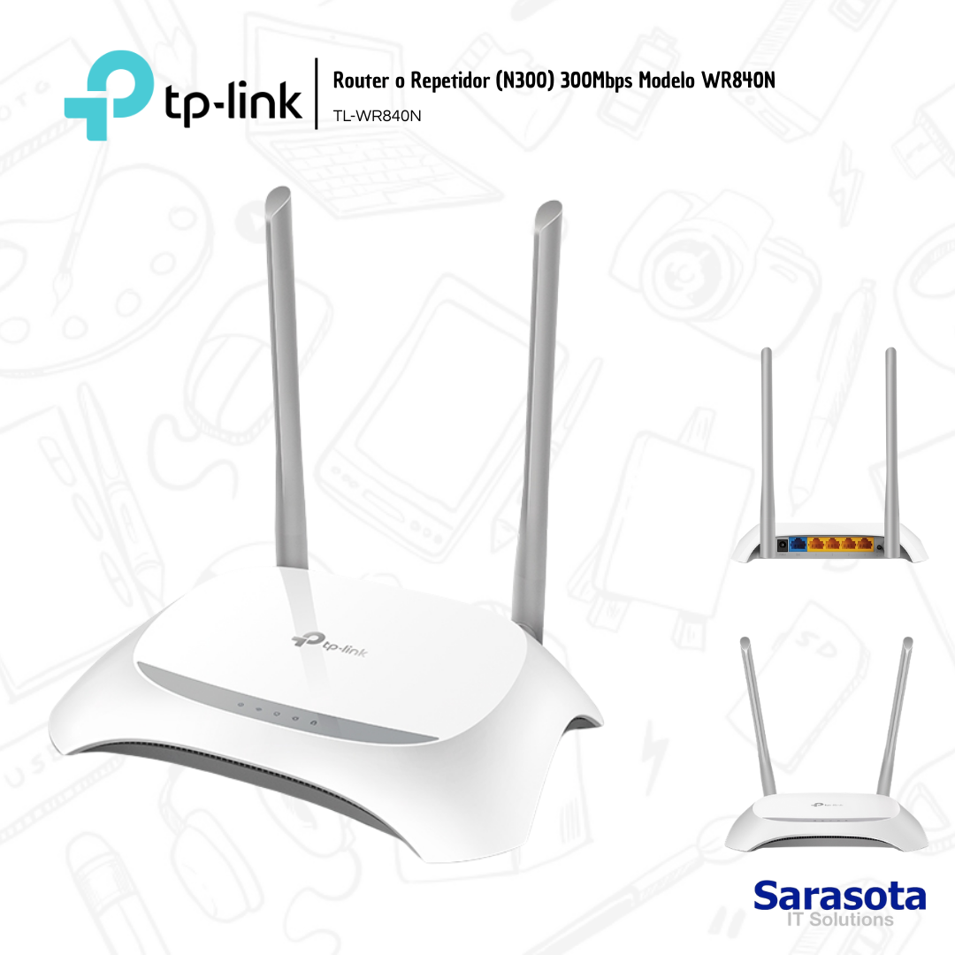 accesorios para electronica -  TP-Link Router o repetidor WR840N 840N 0