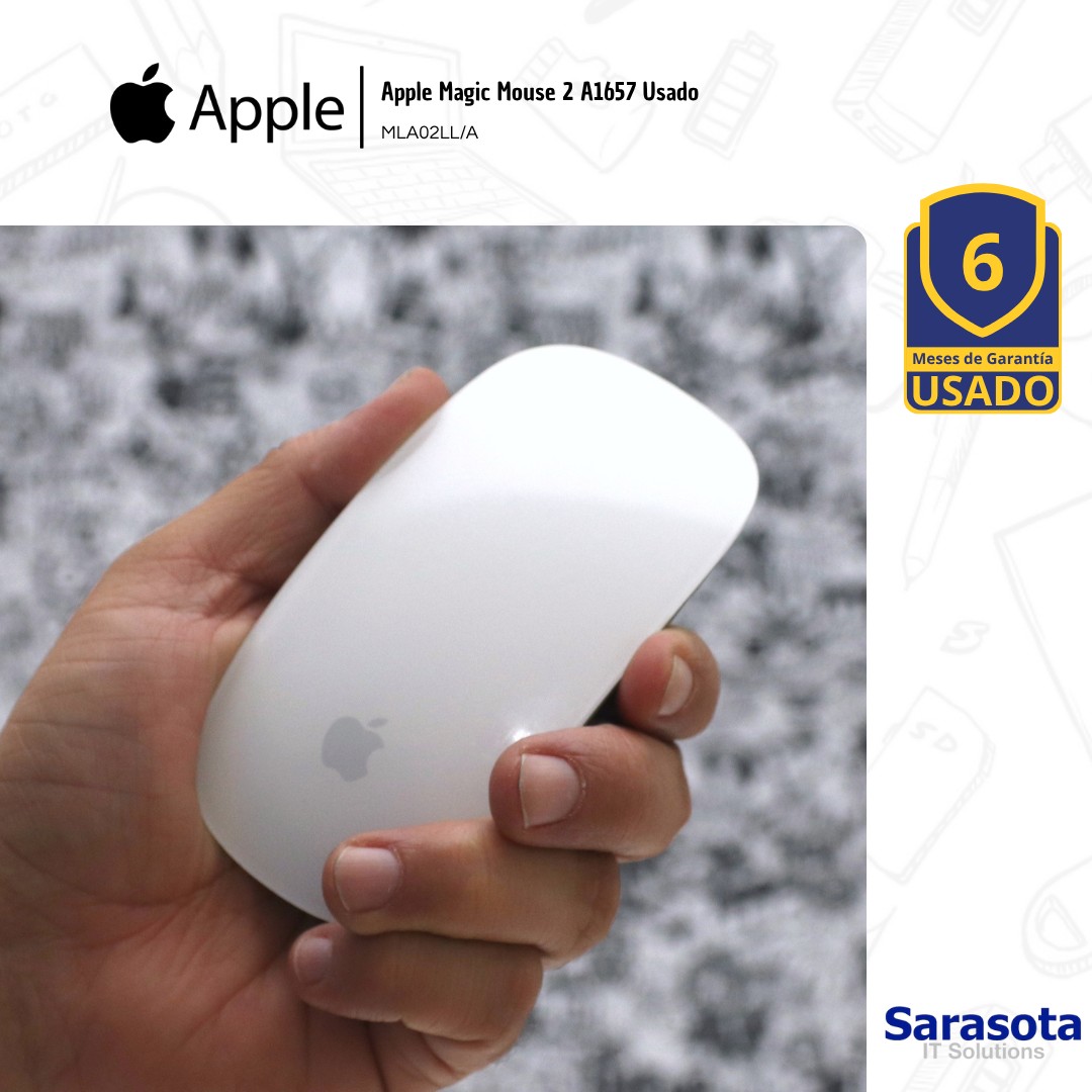 otros electronicos - Apple Magic Mouse 2 A1657 Usado MLA02LL/A