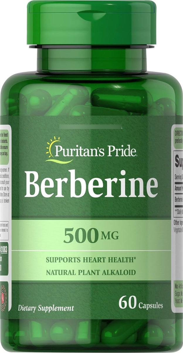 Salud y Equipamiento Médico - Berberina 500 Mg, 60 Capsulas  Puritan's Pride 0