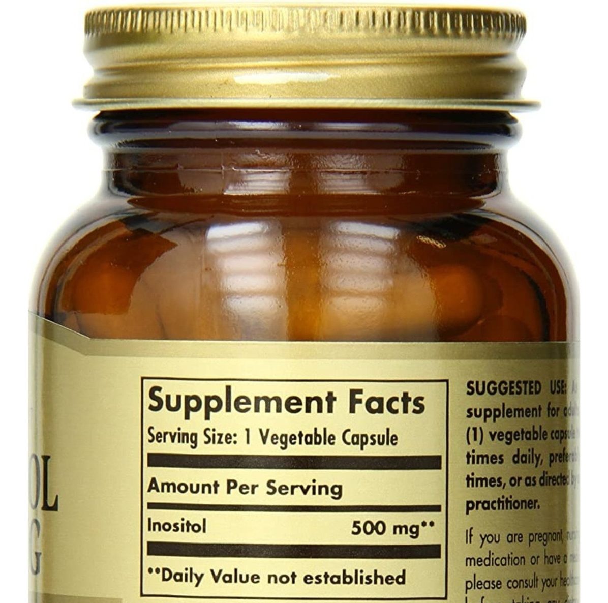 Salud y Equipamiento Médico - Inositol 100 Cap Solgar 1