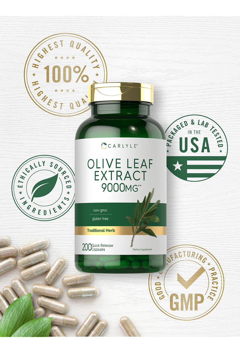 Salud y Equipamiento Médico - Capsulas De Extracto De Hoja De Olivo | 9000mg 4