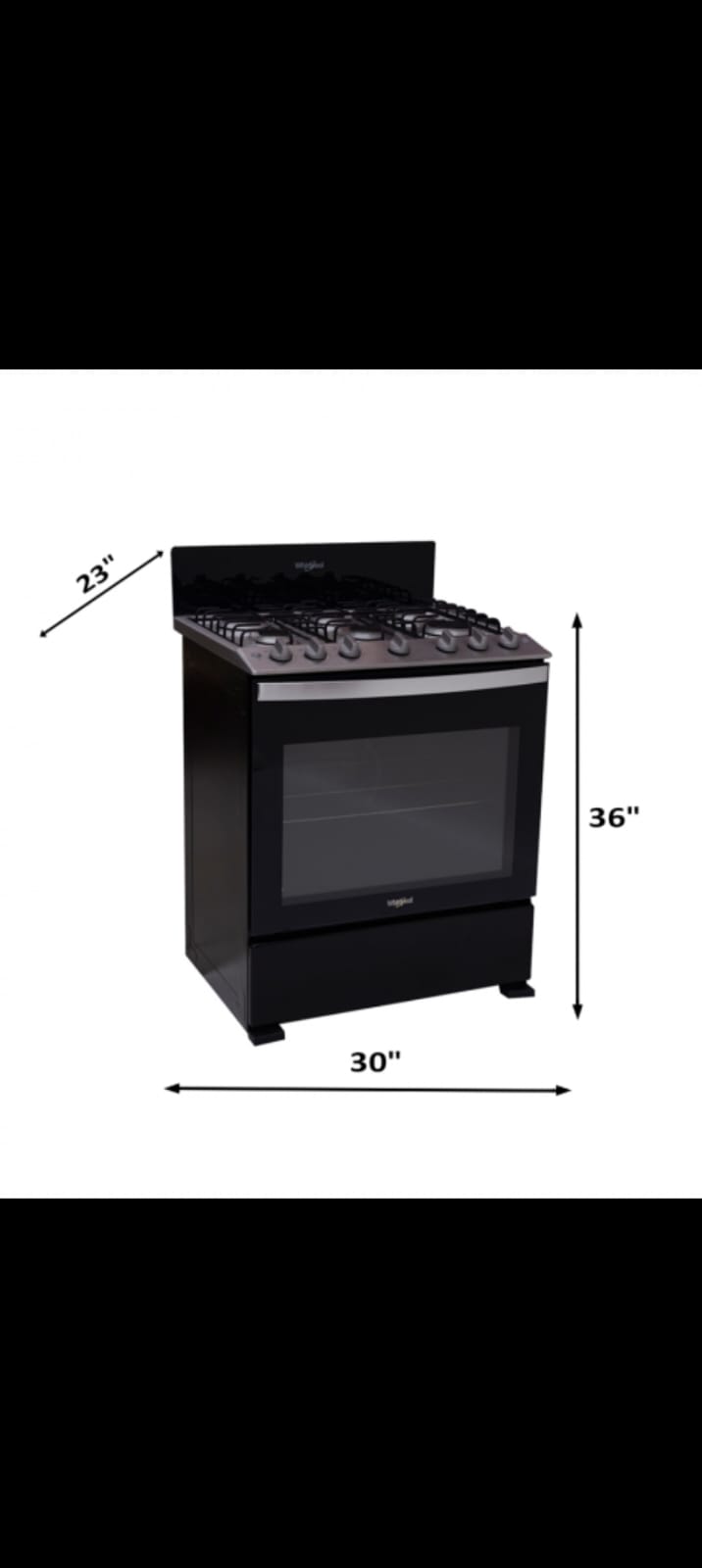 electrodomesticos - Estufa Whirlpool LWFR3100B / 30 Pulgadas 6