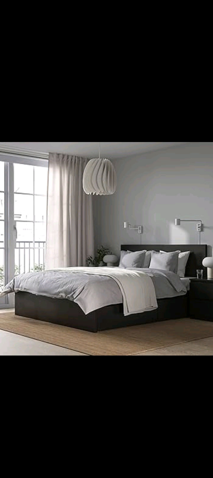 muebles y colchones - Cama full con gabetas abajo y 2 meses de noche.