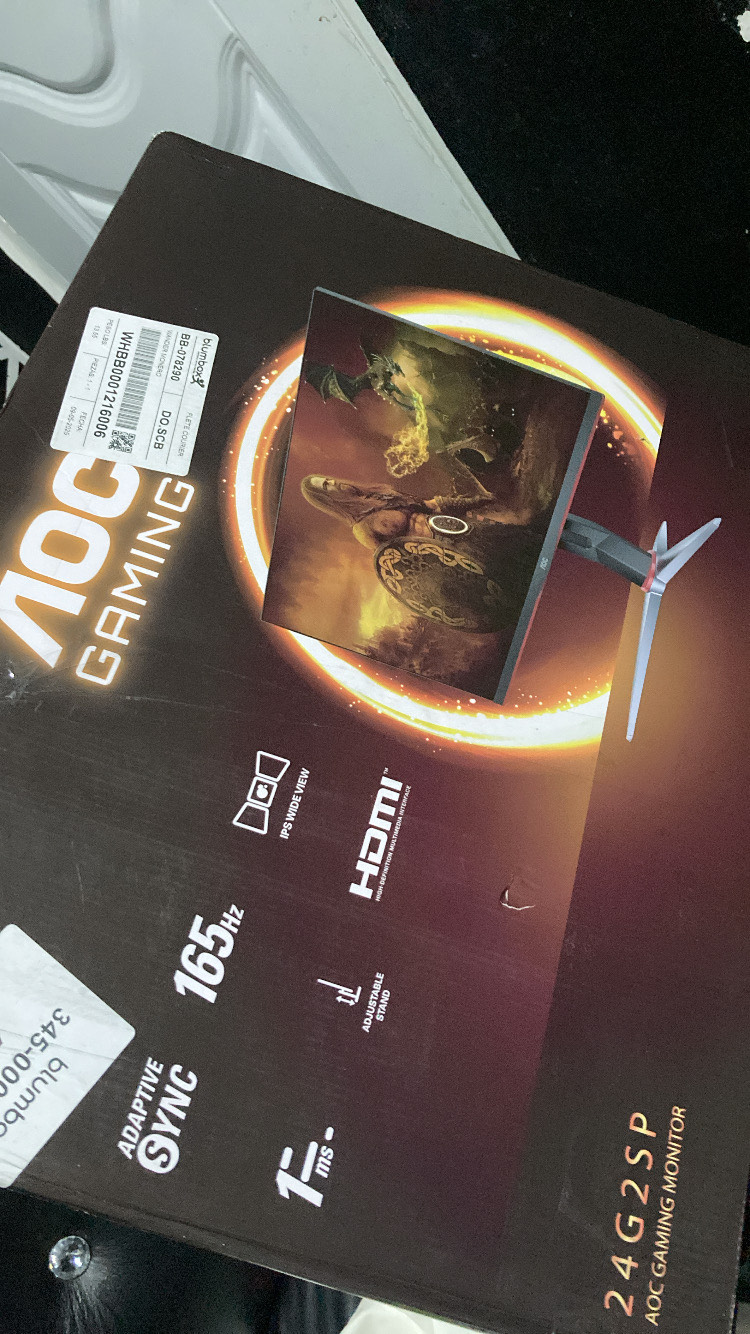 computadoras y laptops - Monitor Gaming Aoc c24g2 165hz 0