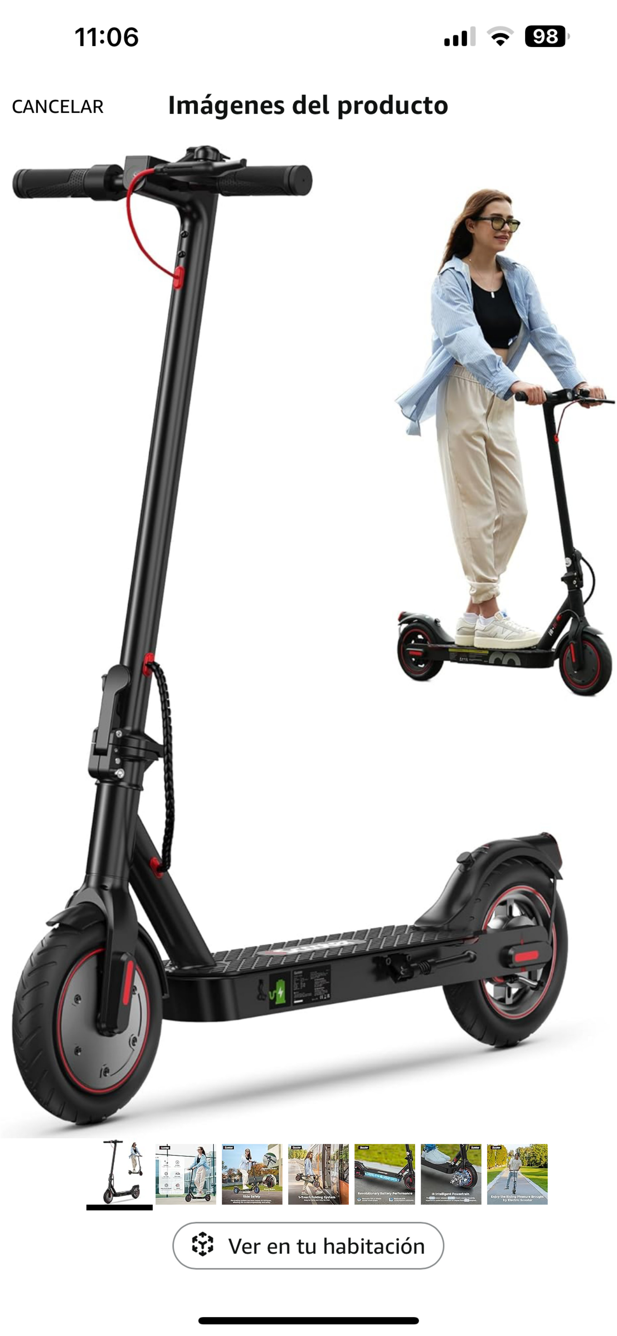bicicletas y accesorios - Scooter eléctrico I8  0