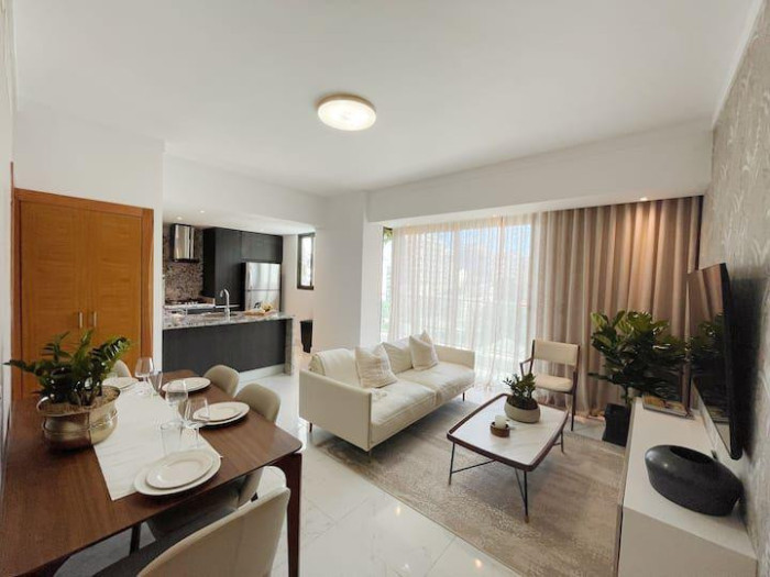 apartamentos - alquiler de apartamento amueblado en piantini 8