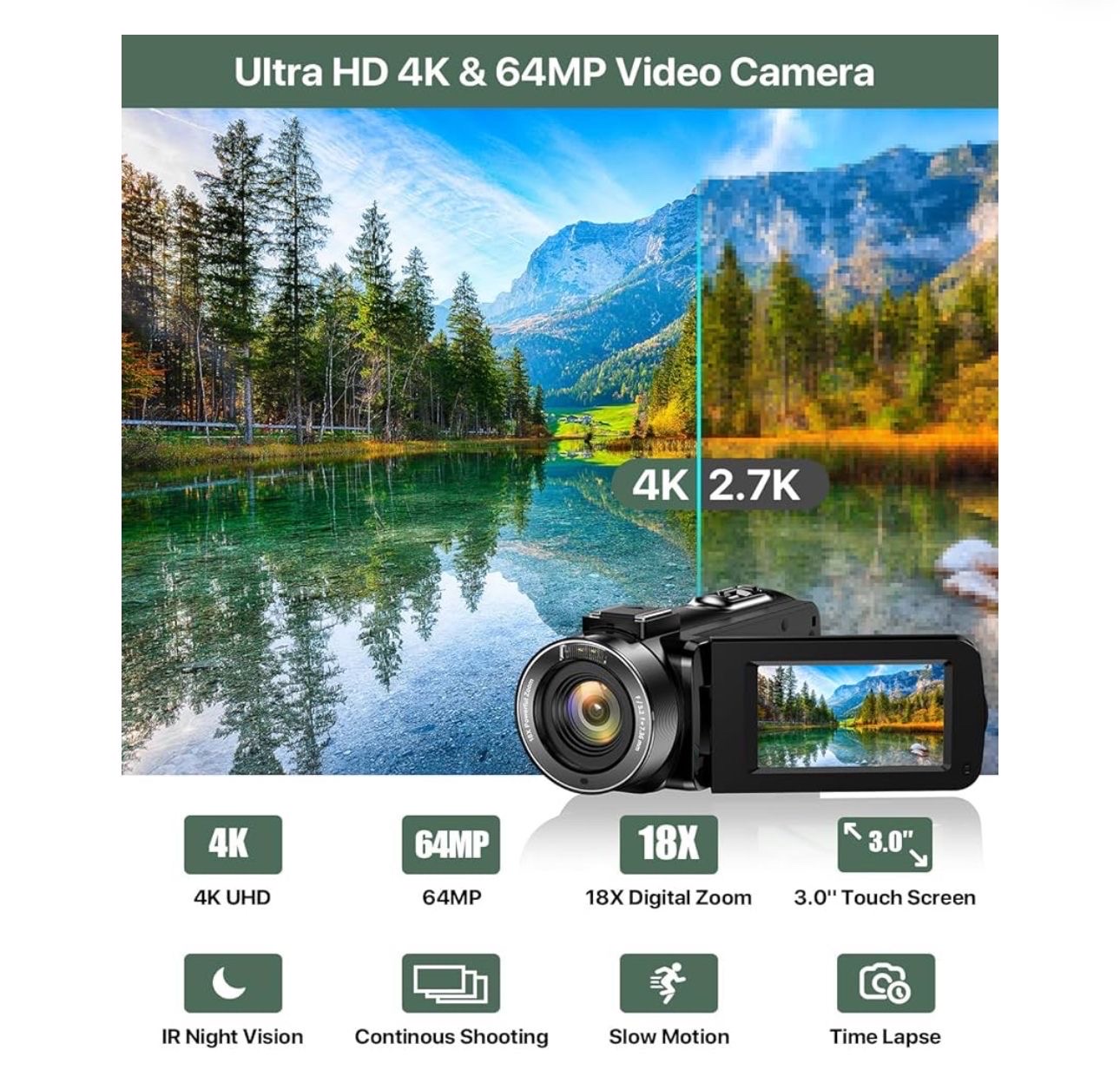 camaras y audio - cámara digital de video 4K  2