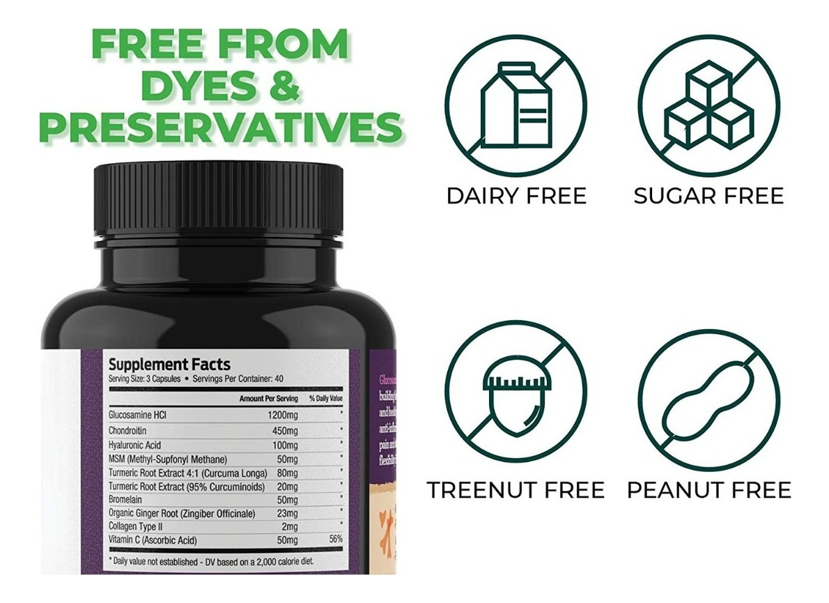 Salud y Equipamiento Médico - Glucosamina 1200 Mg Forestleaf 1