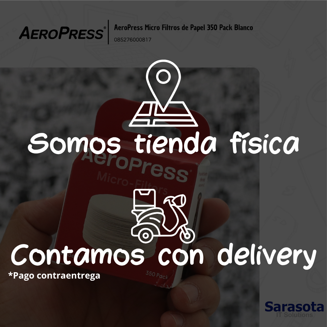accesorios para electronica - AeroPress Micro Filtros de Papel 350 Pack Blanco 2