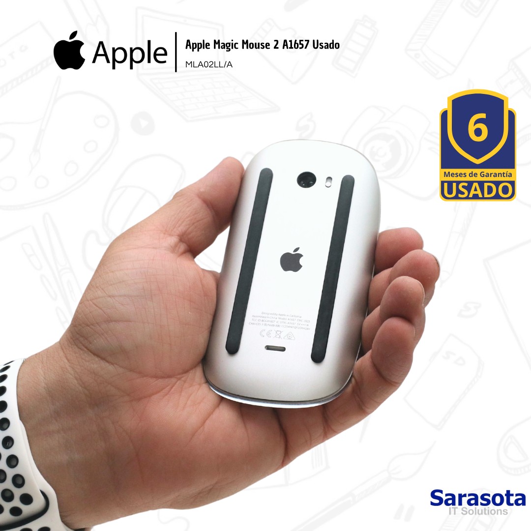 otros electronicos - Apple Magic Mouse 2 A1657 Usado MLA02LL/A 1