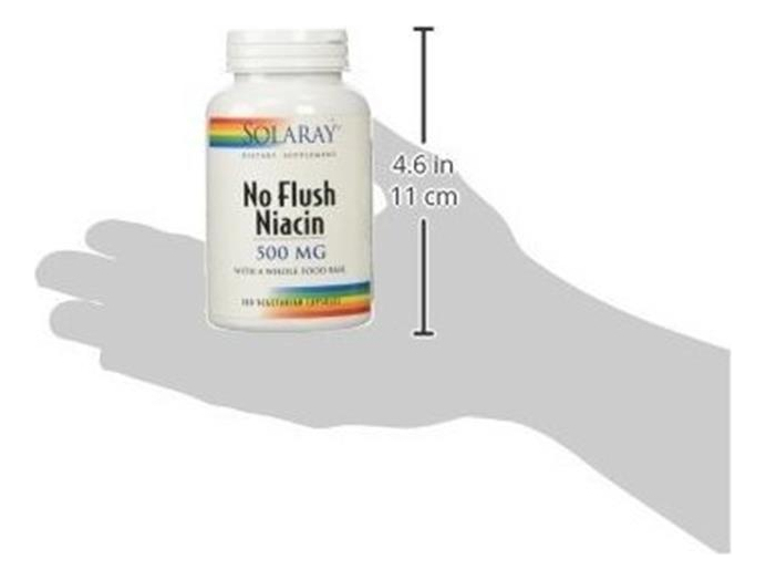 Salud y Equipamiento Médico - Solaray Niacin No Flush Capsules 500 Mg 100 Count 4
