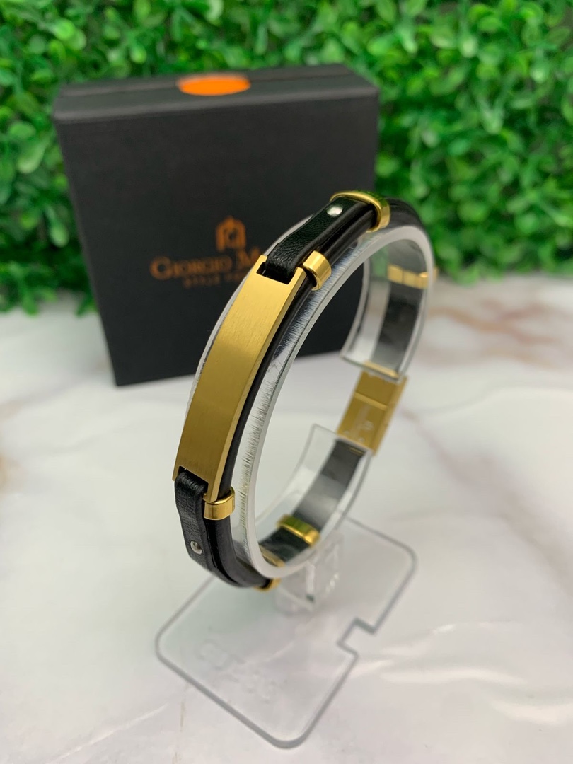 joyas, relojes y accesorios - Pulseras él piel para hombres Giorgio milano  7