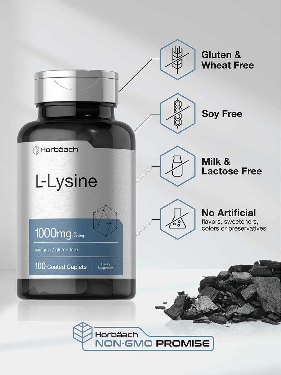 Salud y Equipamiento Médico - L-lisina 1000 Mg 100cap Horbaach 3