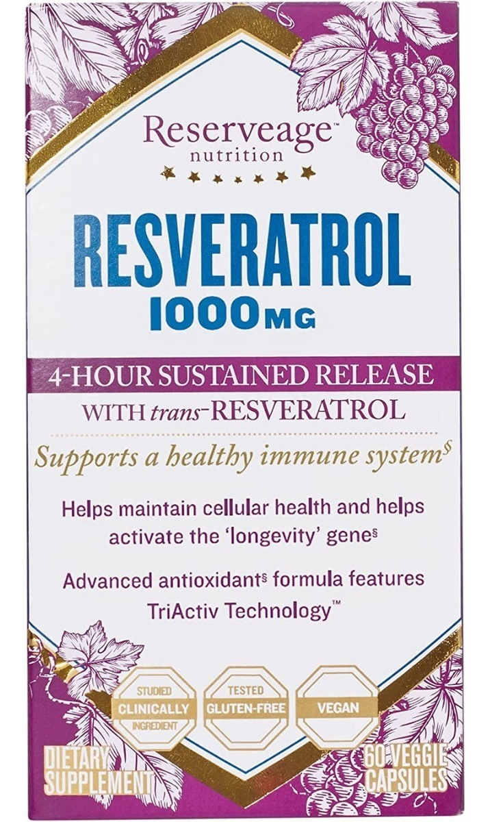 Salud y Equipamiento Médico - Resveratrol 1000mg 60caps - Unidad - Unidad A $7815 1