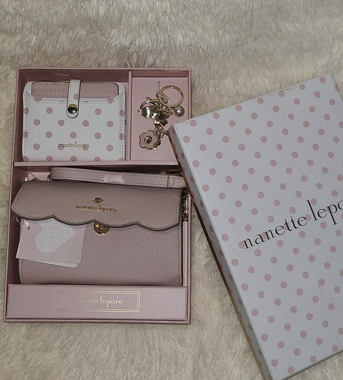 carteras y maletas - Set de mini cartera, monedero y llavero  0