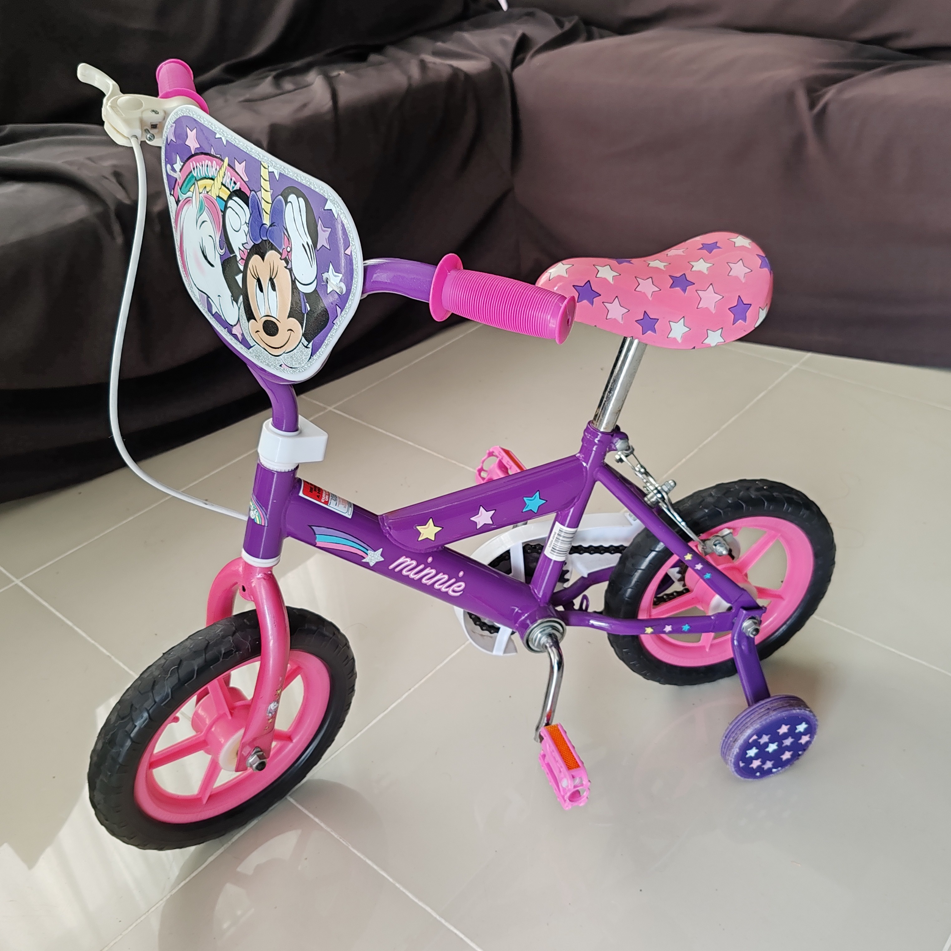 bicicletas y accesorios - Bicicleta  12 para niñas, diseño de Mimie Disney. Poco uso.  0