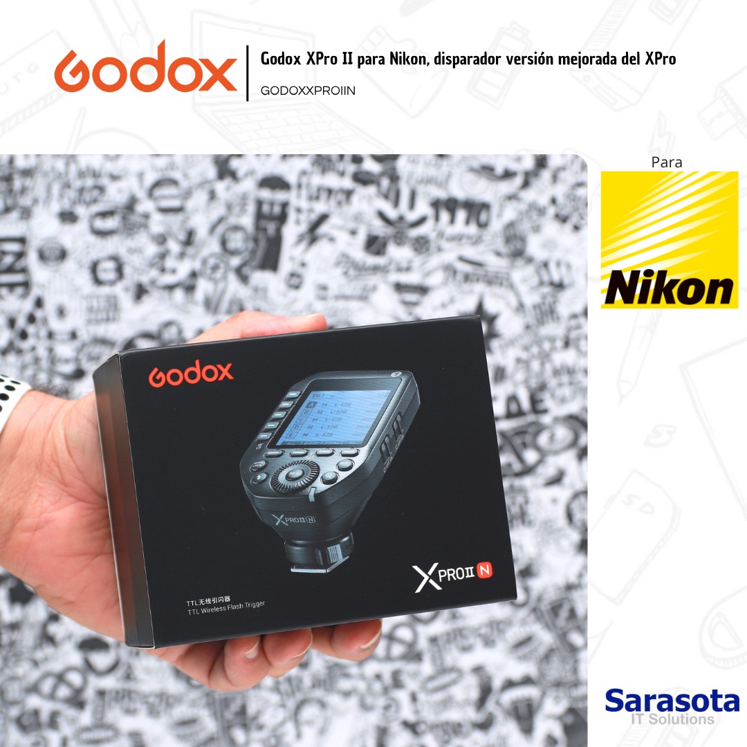 accesorios para electronica - Disparador Godox XPro II para Nikon Garantía 1 0