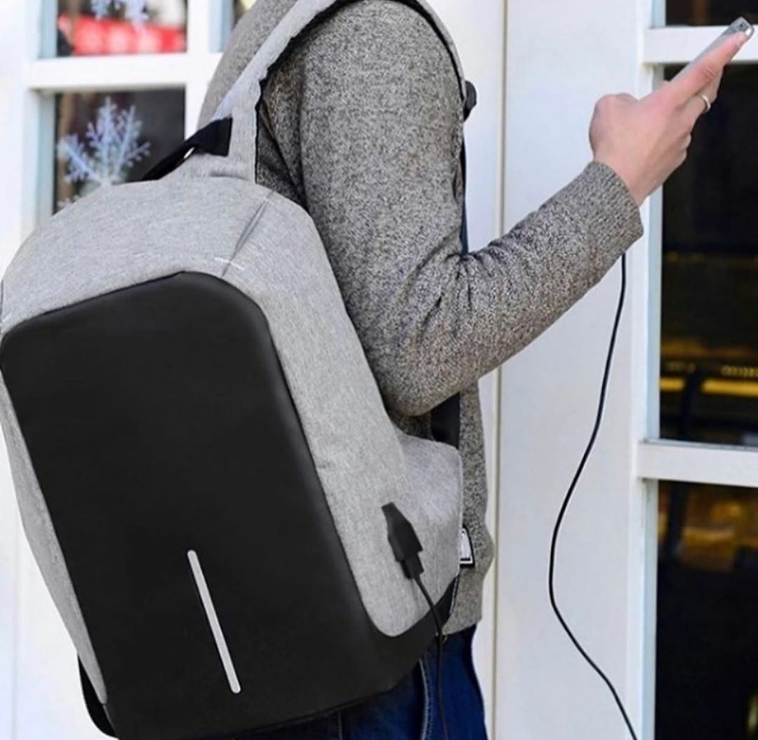 carteras y maletas - Mochila antirrobo impermeable con puerto de carga USB 2