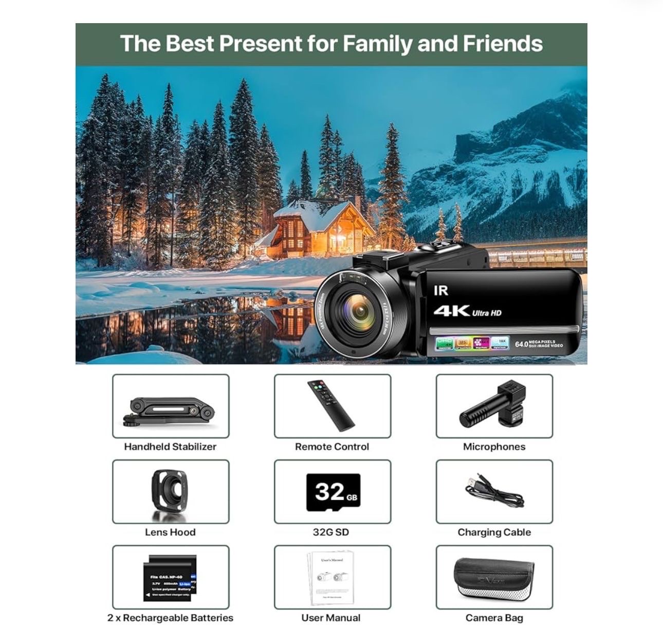camaras y audio - cámara digital de video 4K  3